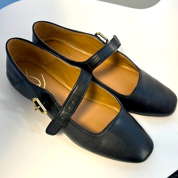 Sam Edelman Shoes - Sam Edelman Michaela Buckled Flats Black Leather Size 8